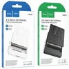 Hard drive enclosure HDD and SSD 2,5" SATA USB 3.0 to Micro B Hoco HB55 baltas