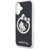 Hello Kitty HKHMP16SHFLBK Apple iPhone 16 6,1″ juodos spalvos kietas dėklas IML Fun bow Magsafe