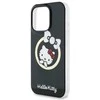 Hello Kitty HKHMP16LHFLBK Apple iPhone 16 Pro 6,3″ juodos spalvos kietas dėklas IML Fun bow Magsafe