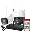HiLook IKS-2044PH Easylink Wi-Fi 6 Bezvadu Video Komplekts 4MP Bullet + PT Dome Kamera + WiFi NVS