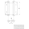 Lankstas durims IBFM 108030, bronzos