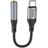 Audio adapteris Hoco (LS36) iš "Type-C" į 3,5mm sidabrinis