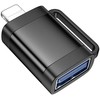 Adapteris OTG Lightning to USB A Hoco UA31A juodas