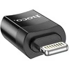Adapteris Hoco UA17 Lightning to Type-C juodas