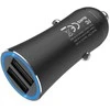 HOCO automobilinis pakrovejas 2 x USB 3.1A Z30 juodas