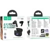 HOCO belaidės ausinės bluetooth su touch screen TWS ANC + ENC EQ21 midnight juodos spalvos