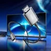 Kabelis Hoco UA27 Lightning to HDMI 2.0m pilkas