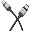 Cable USB C to USB C Hoco 3A 60W 1 m X110 juodas