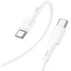USB kabelis Hoco X83 60W Type-C iki Type-C 1.0m baltas