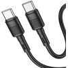 USB kabelis Hoco X83 60W Type-C to Type-C 1.0m juodas