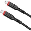 Hello Case USB kabelis Hoco X59 "USB-C (Type-C) į USB-C (Type-C)" (60W) 1m juodas
