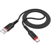 Cable USB A to USB C Hoco QC 3A 1 m X59 juodas