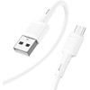 USB kabelis Hoco X83 microUSB baltas 1m