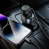 Automobilinis įkroviklis Hoco USB A + USB C + cigarečių degiklis PD QC3.0 3A 35W Z56 juodas