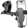 Automobilinis telefono laikiklis Hoco H19 (dashboard/windshield) juodas