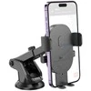 Automobilinis telefono laikiklis Hoco H19 (dashboard/windshield) juodas