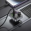Automobilinis „Bluetooth“ siųstuvas Hoco 2 x USB A + USB C QC3.0 PD 48W E86 juodas