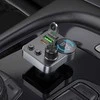 Automobilinis „Bluetooth“ siųstuvas Hoco 2 x USB A + USB C QC3.0 PD 48W E86 juodas