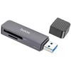 Atminties kortelių skaitytuvas Hoco HB45 2-in-1 USB2.0 pilkas