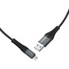 Cable USB A to Micro USB Hoco 2,4A 1 m X38 juodas