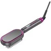 Hair straightener Hoco with comb and digital display HP44 rose red