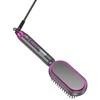 Hair straightener Hoco with comb and digital display HP44 rose red