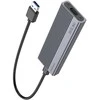 Korpusas Hoco M.2 SATA SSD diskams M raktas B+M raktas iki 4TB USB A USB3.2 / 6GBps HB47 metalinis pilkas