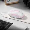 Wire pelė žaidimams Hoco USB A 2400 dpi GM37 baltas