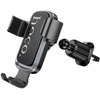 Gravity car phone holder Hoco air vent H80 juodas and pilka