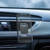 Automobilinis telefono laikiklis Hoco CA74 tvirtinamas į ventiliacijos groteles, magnetinis, juodas-pilkas