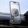 Magnetinis automobilio telefono laikiklis, suderinamas su „Magsafe Hoco“ oro išleidimo angos H74 juodas ir pilka