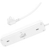 Įkroviklis-prailgintuvas Hoco NS1 (2xUSB; 1xUSB-C; 4xEU socket; 3A 20W) baltas