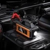 Powerbank Hoco 10000 mAh 18W with car emergency starter with compressor and led light QS4 oranžinis and juodas