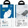 Telefono įkroviklis Hoco USB A QC3.0 3A 18W + laidas USB A į Micro USB N3 baltas