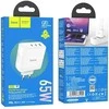 Telefono įkroviklis Hoco 2 x USB C + USB A GaN QC PD 65W N30 baltas