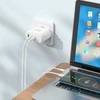 Telefono įkroviklis Hoco 2 x USB C + USB A GaN QC PD 65W N30 baltas