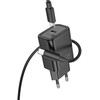 Telefono įkroviklis Hoco USB C QC PD 30W + laidas USB C - Lightning N62 juodas