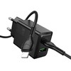 Telefono įkroviklis Hoco USB A + USB C QC3.0 PD AFC 3A 30W + laidas USB C į USB C N71 juodas