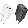 Telefono įkroviklis Hoco USB A + USB C QC3.0 PD 3A 20W N61 juodas