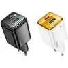 Phone charger Hoco USB A + USB C QC3.0 PD 3A 20W N52 baltas