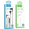 HOCO wire ausinės Jack 3,5 mm su mikrofonu M102 baltas