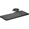 HP 405 su pašvietimu USB-C su laidu 24/7 Klaviatūra, Spill Resistant, Sanitizable, Programmable, Adjustable Tilt and LED brightness - Juodas - US ENG