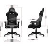 HUZARO FORCE 6.2 Pilkas Mesh Gaming Armfair