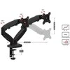 "Huzaro Motion 2.2" pasukamas laikiklis dviem monitoriams