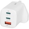 iBOX C-65 Baltas, GaN 65W universalus įkroviklis, JK kištukas