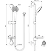 Ideal_Standa DUŠO KOMPLEKTAS IDEALRAIN SOFT 3 B9415AA