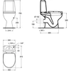 Ideal_Standa Toilet. stand Vidima Korona W908001. with lid. 350x610 mm