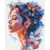 Ideyka Painting by numbers on frame KHO8458 Girl and butterflies 40x50 cm AP0118