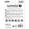 Akumuliatorius everActive R20 / D NiMH 1,2V 5500 mAh paruoštas naudoti 2B