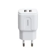 Įkroviklis buitinis Remax Fast Charging RP-U22 su 2xUSB jungtimis 2.4A baltas